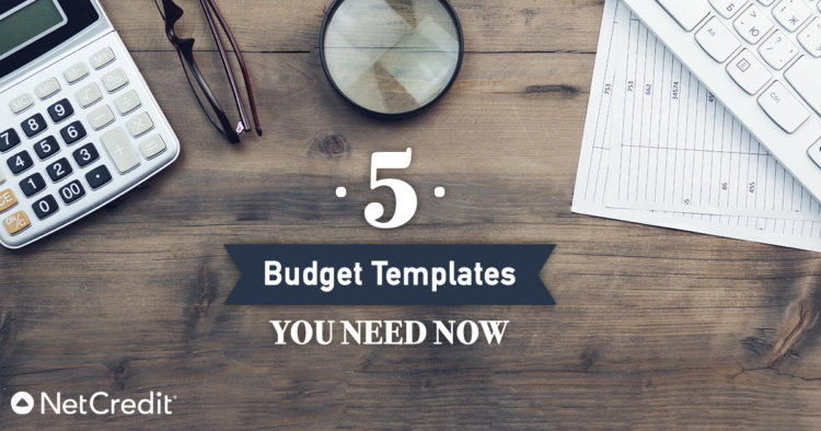5 free simple personal monthly budget templates netcredit