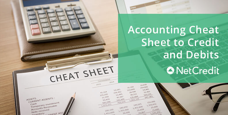 Accounting Cheat Sheet to Credit and Debits