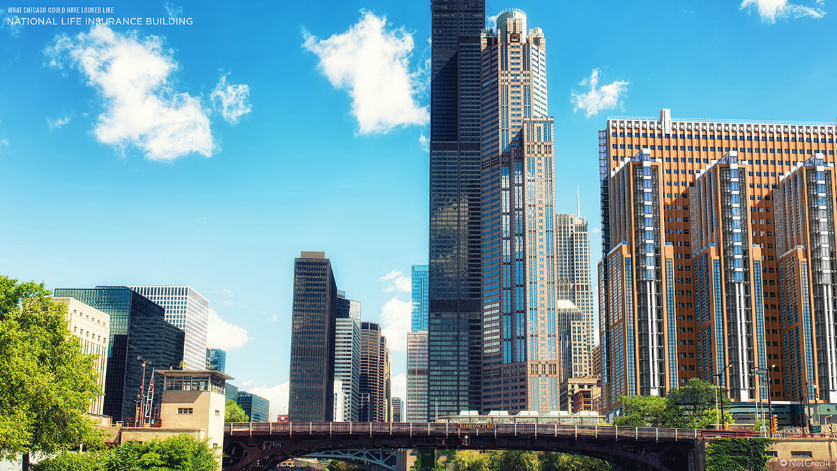 What Chicago could have looked like - National Life Insurance Building Pedestrian View 2