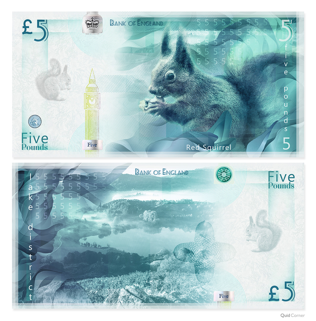 red squirrel bank note