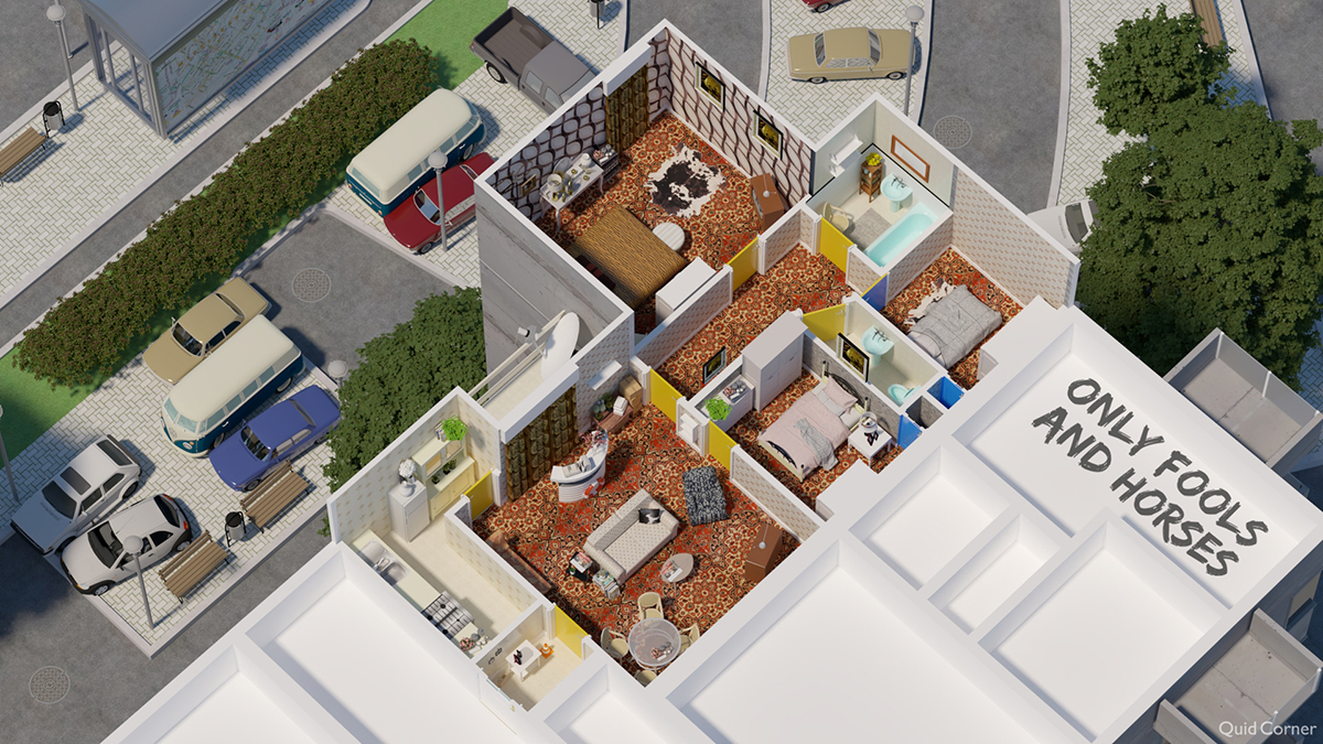 floor plans of only fools and horses house