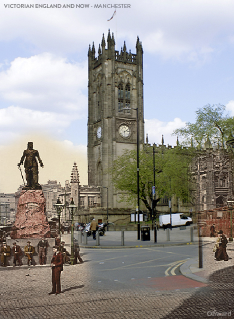 Then and Now Manchester Victoria Street