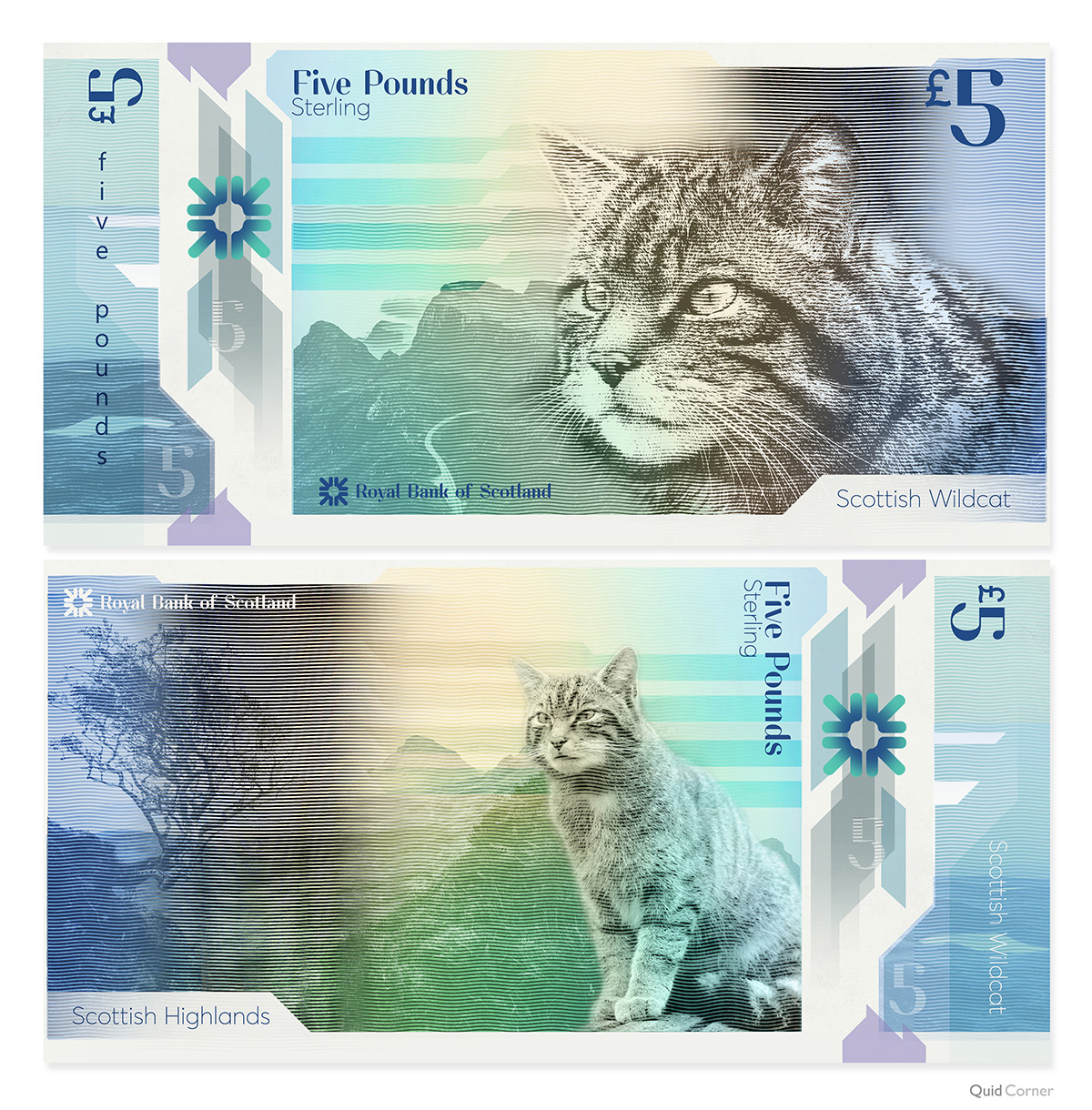 Scottish wildcat banknote