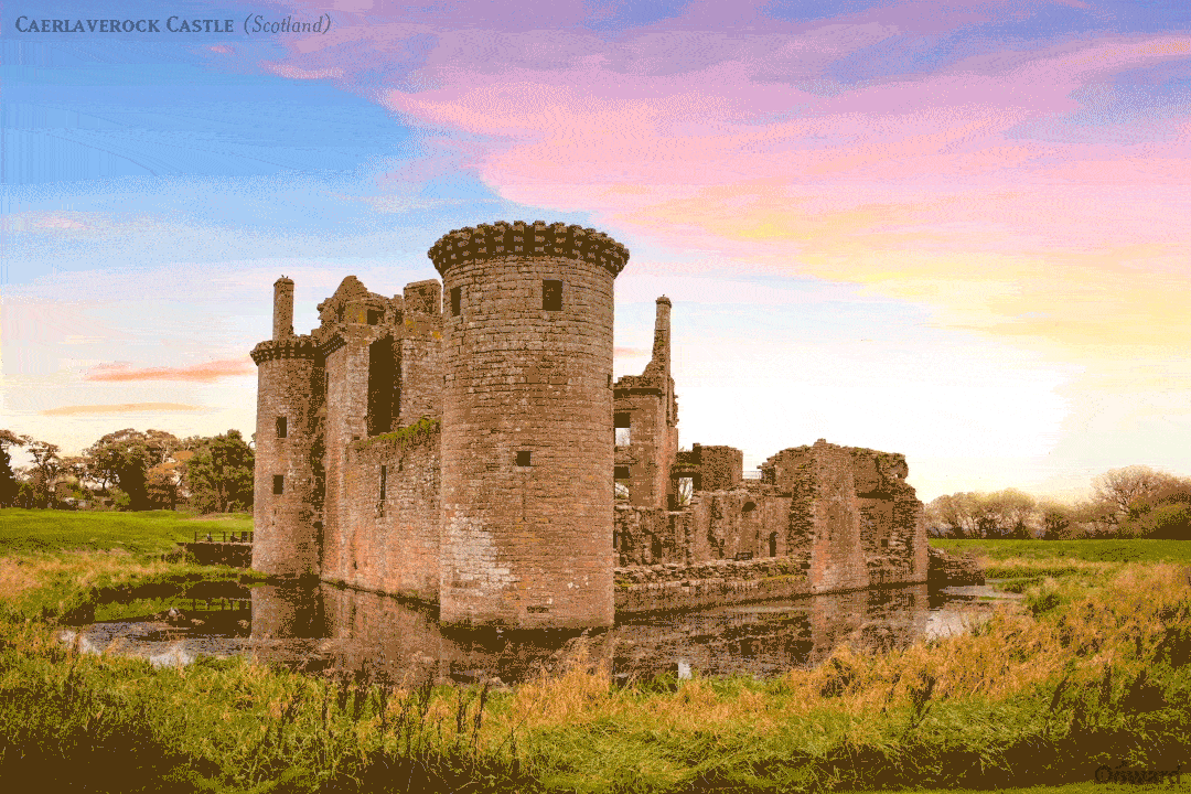 Caerlaverock Castle rebuilt