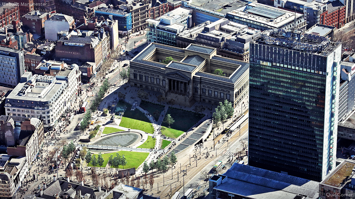 a skyline of Manchester unbuilt structures