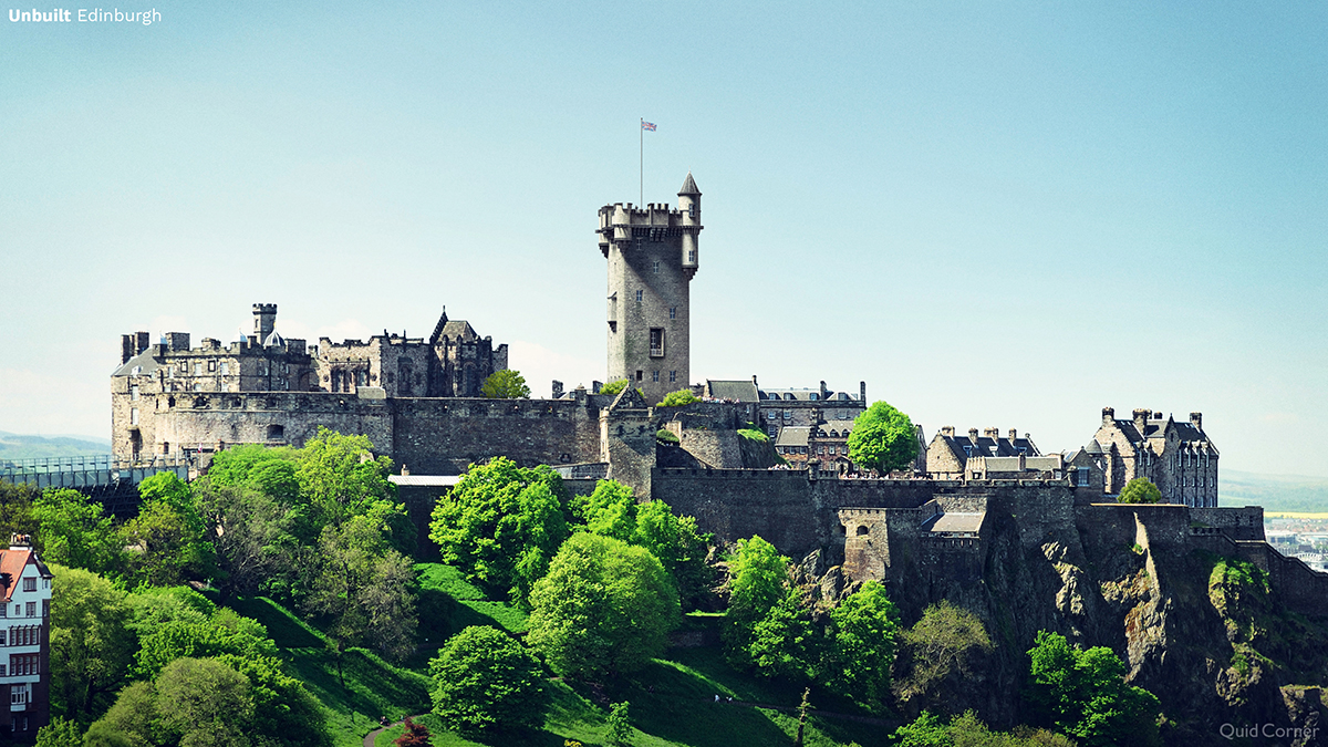 a skyline of Edinburgh unbuilt structures