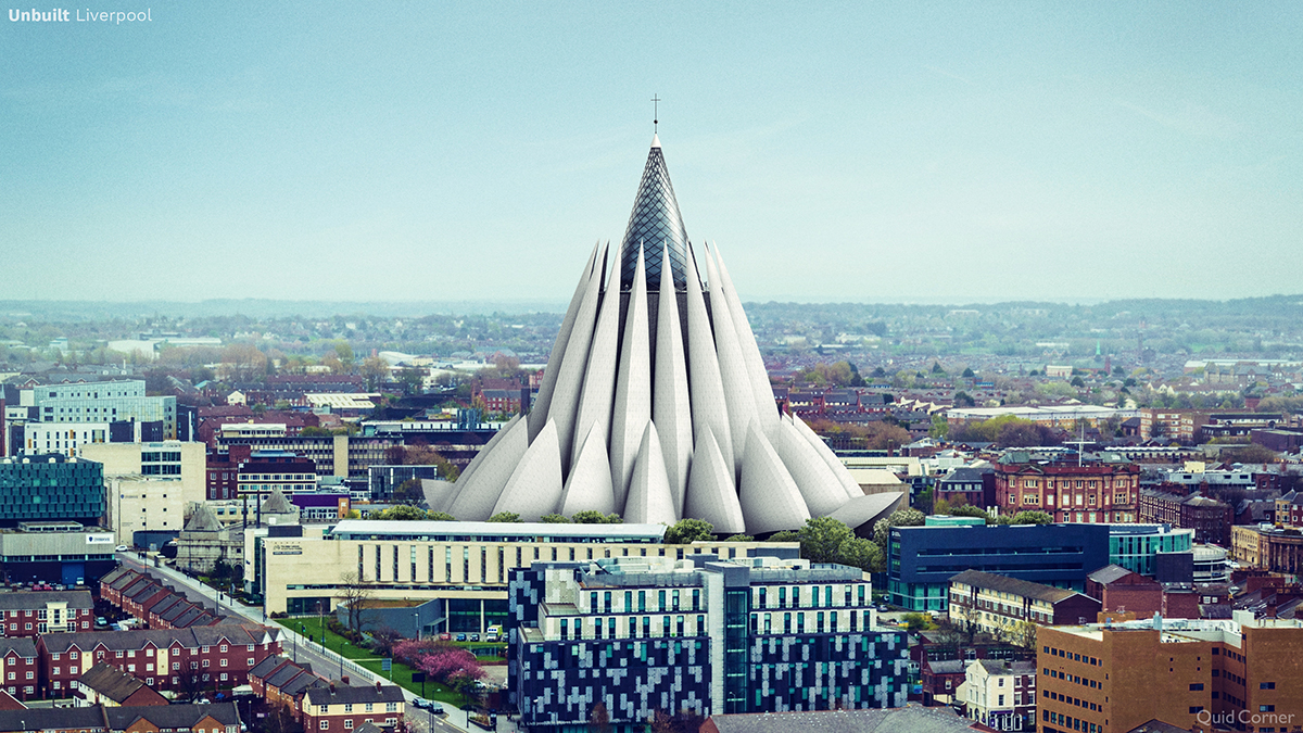 a skyline of Liverpool unbuilt structures