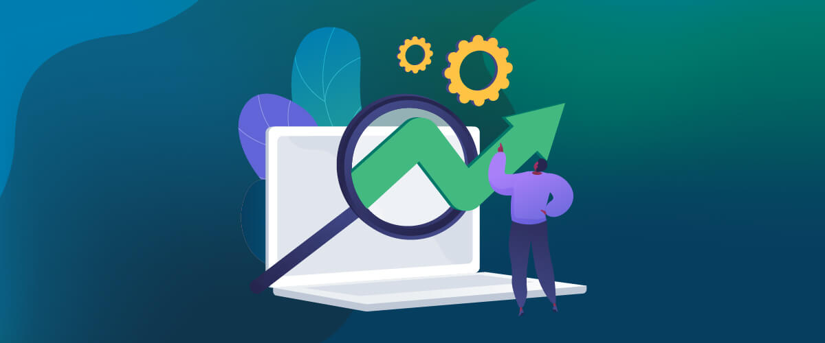 Vector Image with Arrow Emerging from Computer Screen